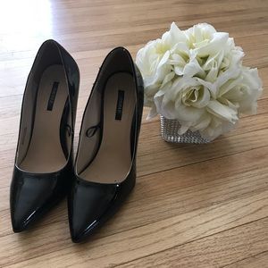 Forever 21 Black patent leather stilettos